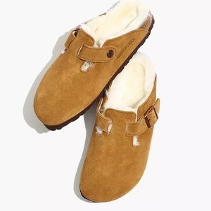 Birkenstock Shearling Boston Sz 40 Mink